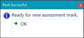 Resit Successful window