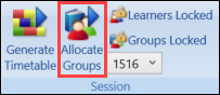 Allocate Groups button