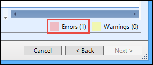 Errors count