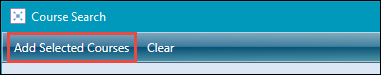 Add Selected Course button