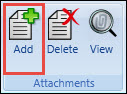 Curriculum ribbon Attachments group - Add button