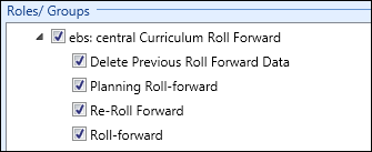 Curriculum roll forward roles