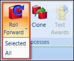 Curriculum ribbon - Roll Forward button