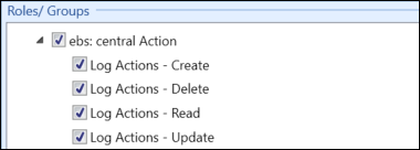 ebs: central Action role group