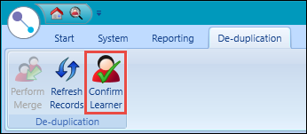 Confirm Learner button