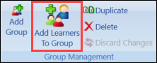 Add Learners To Group button