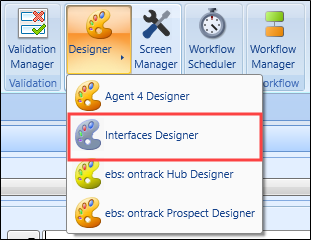 Interfaces Designer option