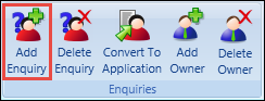 Add Enquiry button