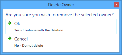 Delete Owner message