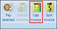 Cap Invoice button