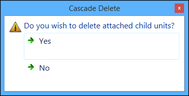 Cascade Delete message