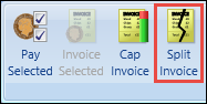 Split Invoice button