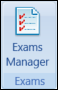 Exams Manager Button