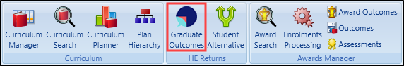 Graduate Outcomes button