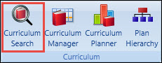 Curriculum Search button