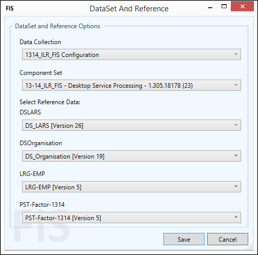 DataSet and Reference window