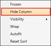 Hiding a Column