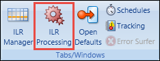 ILR Processing button