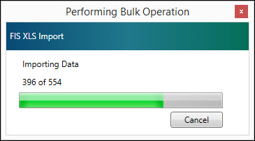 Import FIS data window