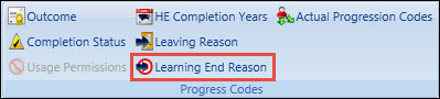 Learning End Reason Button