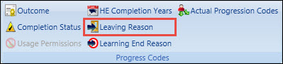 Leaving Reason Button