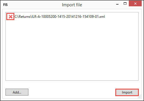 Remove FIS output