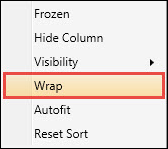 Wrap column