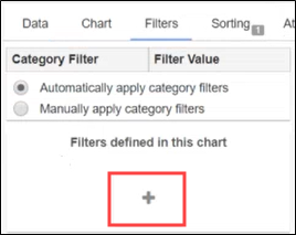 Filters tab Add button