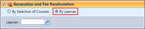 By Learner option