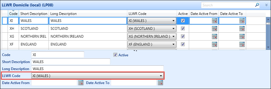 LLWR Domicile (local) reference data