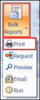 Print Bulk Reports Button