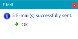 Emails Successfully Sent