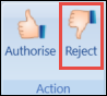 Reject Button