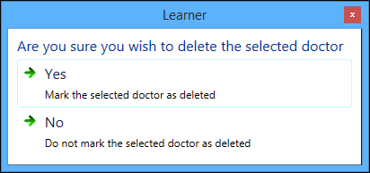 Delete doctor message