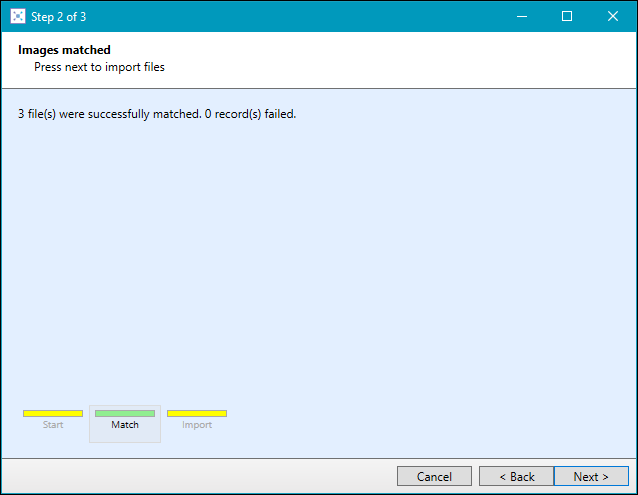 Import Learner Photos wizard - Images matched screen