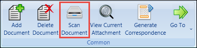 Scan Document button