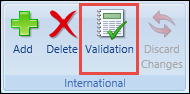 Validation button