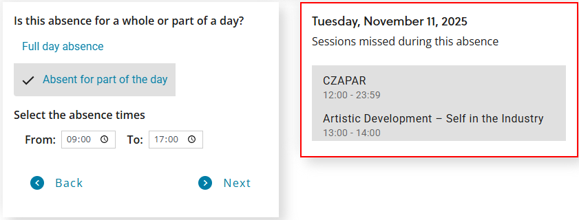 Missed sessions highlight