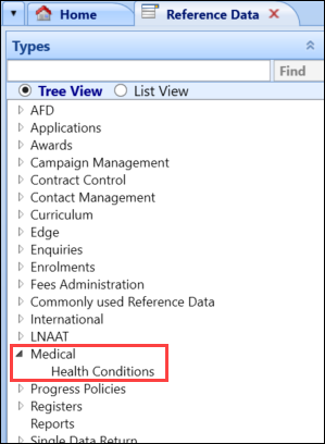 Medical reference data group