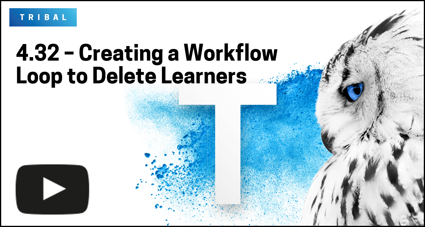 4.32 - Creating a Workflow Loop to Delete Learners video