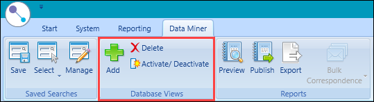 Add, Delete and Activate/Deactivate buttons