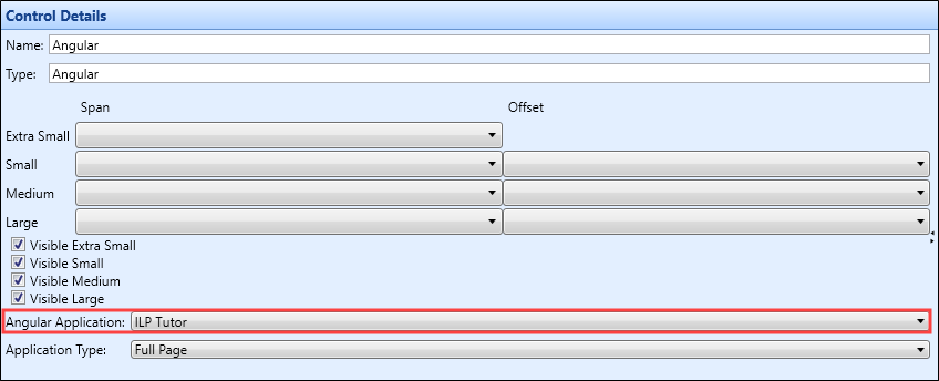 Angular application field