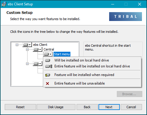 Installation options