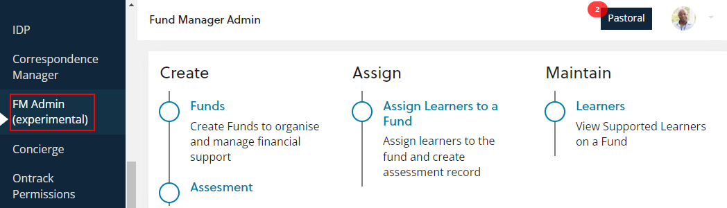 Experimental fund manager feature