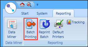 Batch Printing button