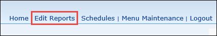 Edit Reports option