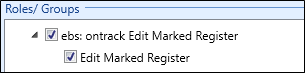 ebs: ontrack Edit Marked Register group