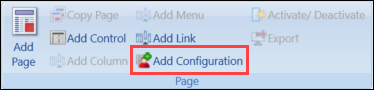 Add Configuration button