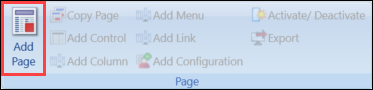 Add Page button