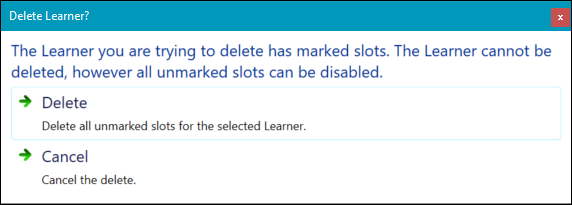 Delete Learner?